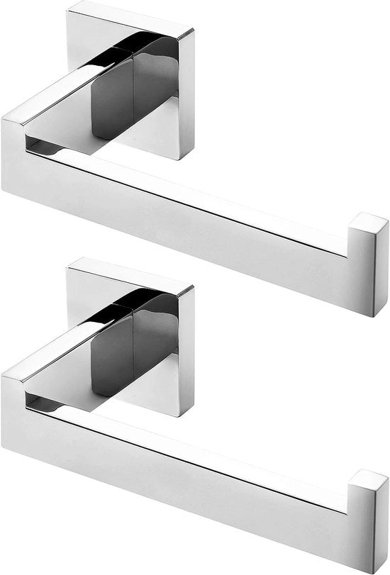 Support per il Water Closet con Boring RVS 304 Support per il Water Closet per Cucina e Bagno Water Closet Supporto Quadrato Supporto per il Water Closet in Acciaio Inossidabile 2-Pack