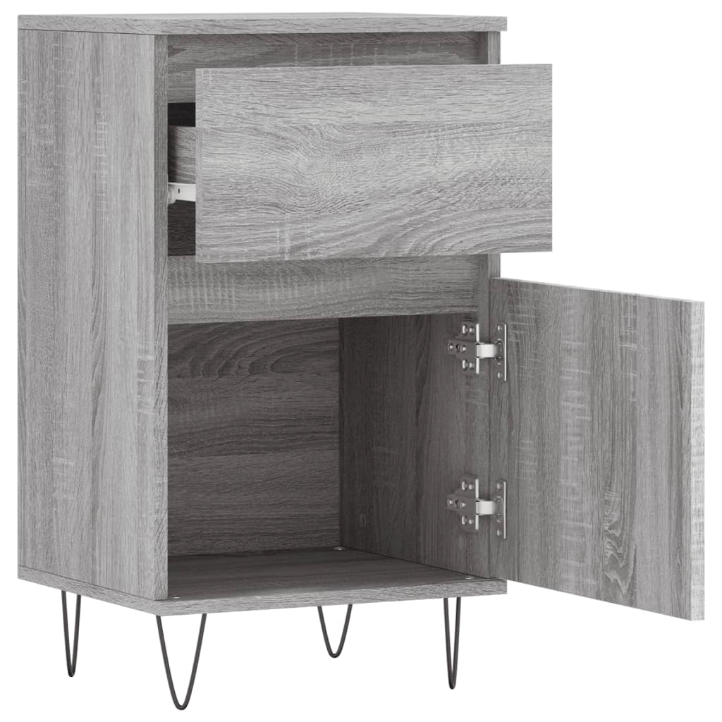 Buffet credenza cassettiera armadio mobile contenitore organizer cucina soggiorno Sonoma 40 x 35 x 70 cm legno ingegnerizzato grigio 02_0036356