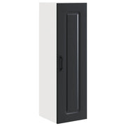 Mobile da cucina rettangolare moderno con ampio spazio contenitivo 30 x 31 x 100 cm realizzato in legno composito nero 02_0053784