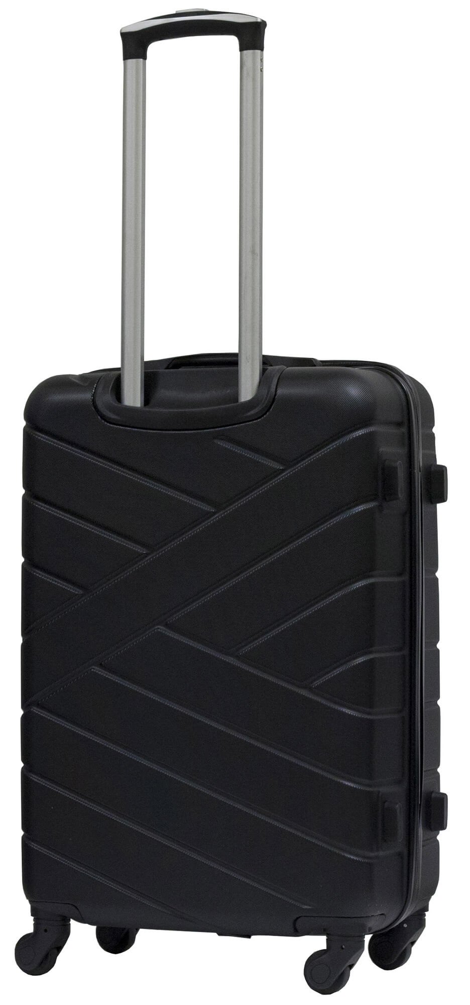 Set 3 Valigie Trolley Rigide in ABS 4 Ruote TSA Ravizzoni Giove Nero