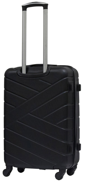 Set 3 Valigie Trolley Rigide in ABS 4 Ruote TSA Ravizzoni Giove Nero