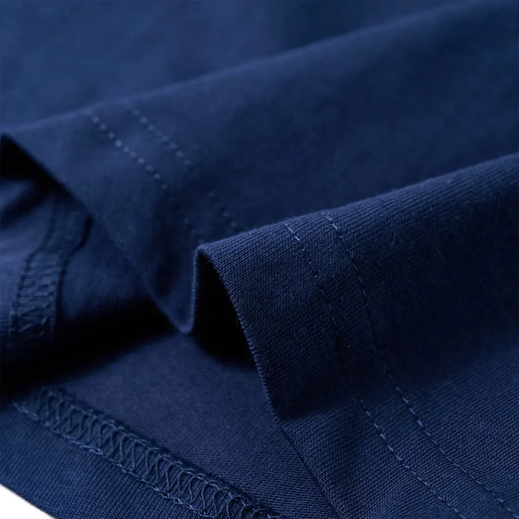 Maglietta da Bambino a Maniche Lunghe Blu Marino 116 12851