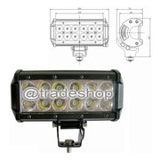 Trade Shop - Faro Luce Led Barra D 72 120 240w Inclinabili Supporti 12v Suv Auto Paraurti -  36 Watt