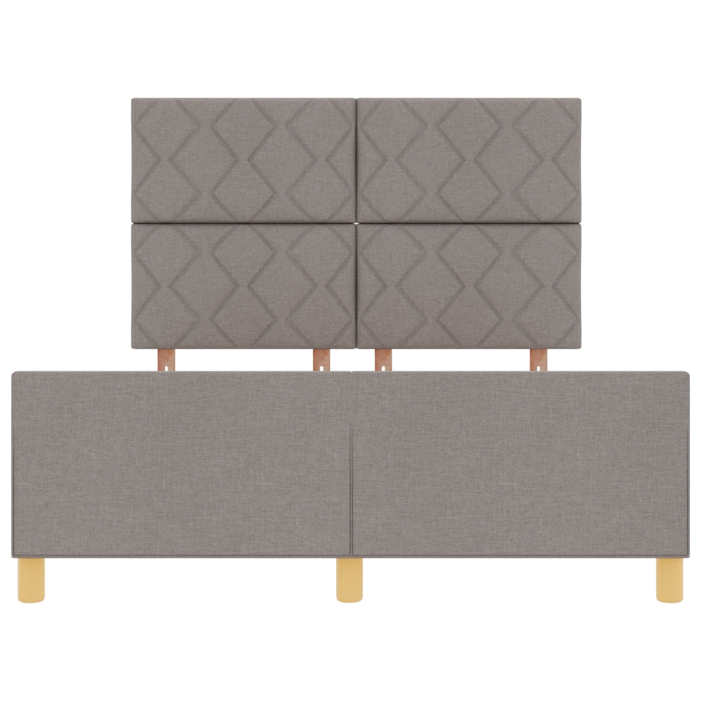 Letto  in Tortora, 160x200 cm, Tessuto