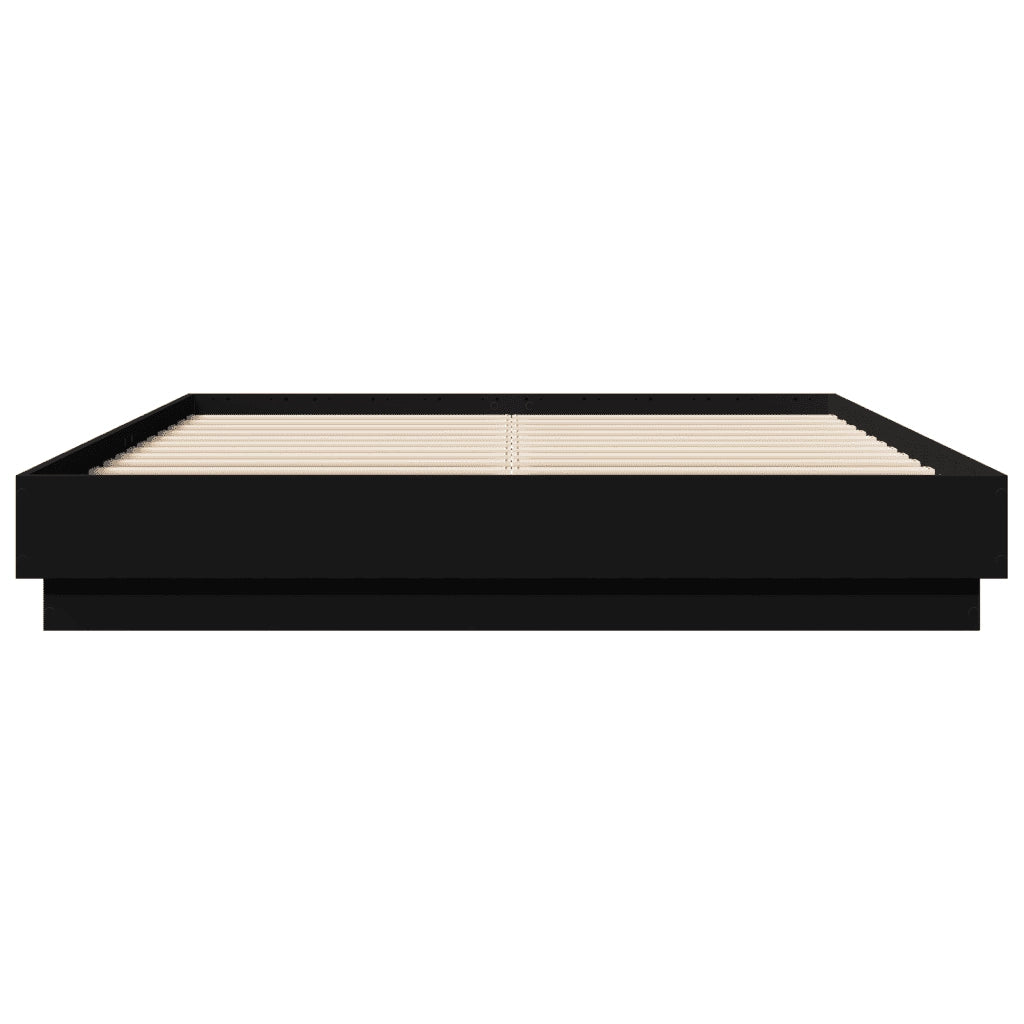 Giroletto con LED senza Materasso Nero 150x200 cm 3209787