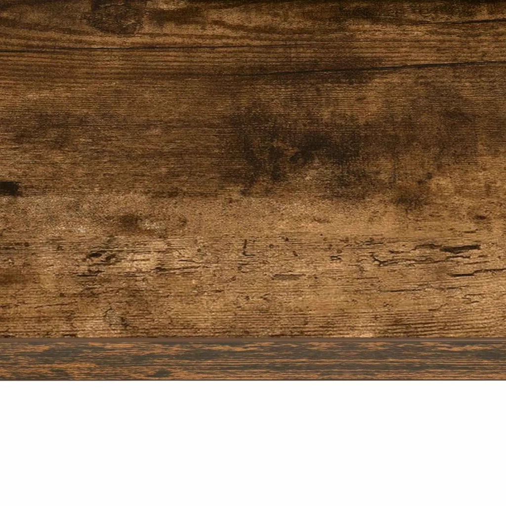 Scrivania a parete Rovere fumé 80 x 45 x 30 cm 891396