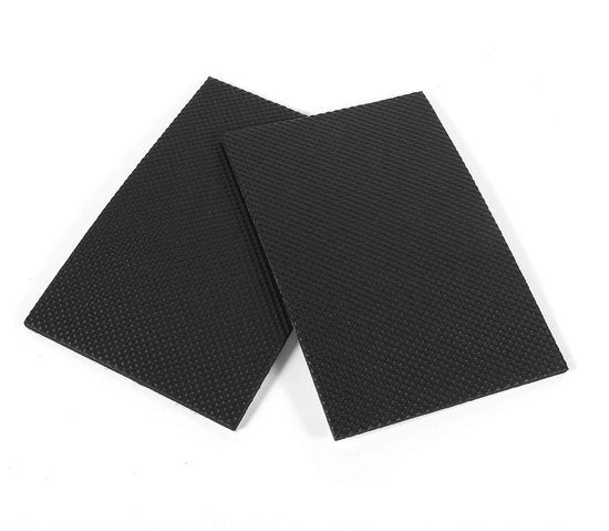 Pads antiscivolo per mobili - Protezione per pavimento - Gomma resistente - Nero - Adesivi autoattivanti per mobili - 2 pezzi