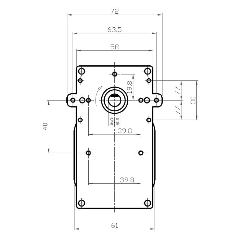 Ricambistufeapellet Motoriduttore per stufa a pellet KENTA K9115068 2 RPM Albero da 9,5mm motore per carico pellet Made in Italy