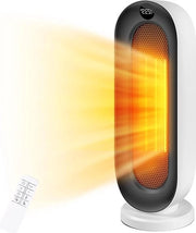 Riscaldatore 2000 W con tecnologia di risparmio energetico - oscillazione di 100 gradi - timer 12 ore - termostato - protezione contro surriscaldamento e inclinazione - 3 modalità - per uso domestico ufficio