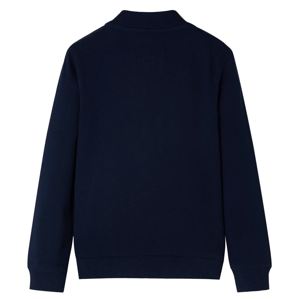 Felpa per Bambini con Cerniera Blu Marino 116cod mxl 93065