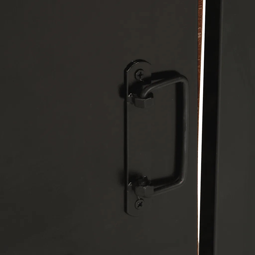Comodino Multicolore 40x30x51 cm in Legno Massello Recupero 4013565
