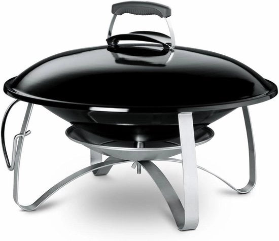 Bowl da Fuoco Esterno con Coperchio e Maniglie Resistenti al Calore - Nero (2750)