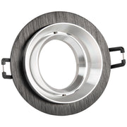 Polux LIKA faretto incasso tondo nero/argento MR16 orientabile