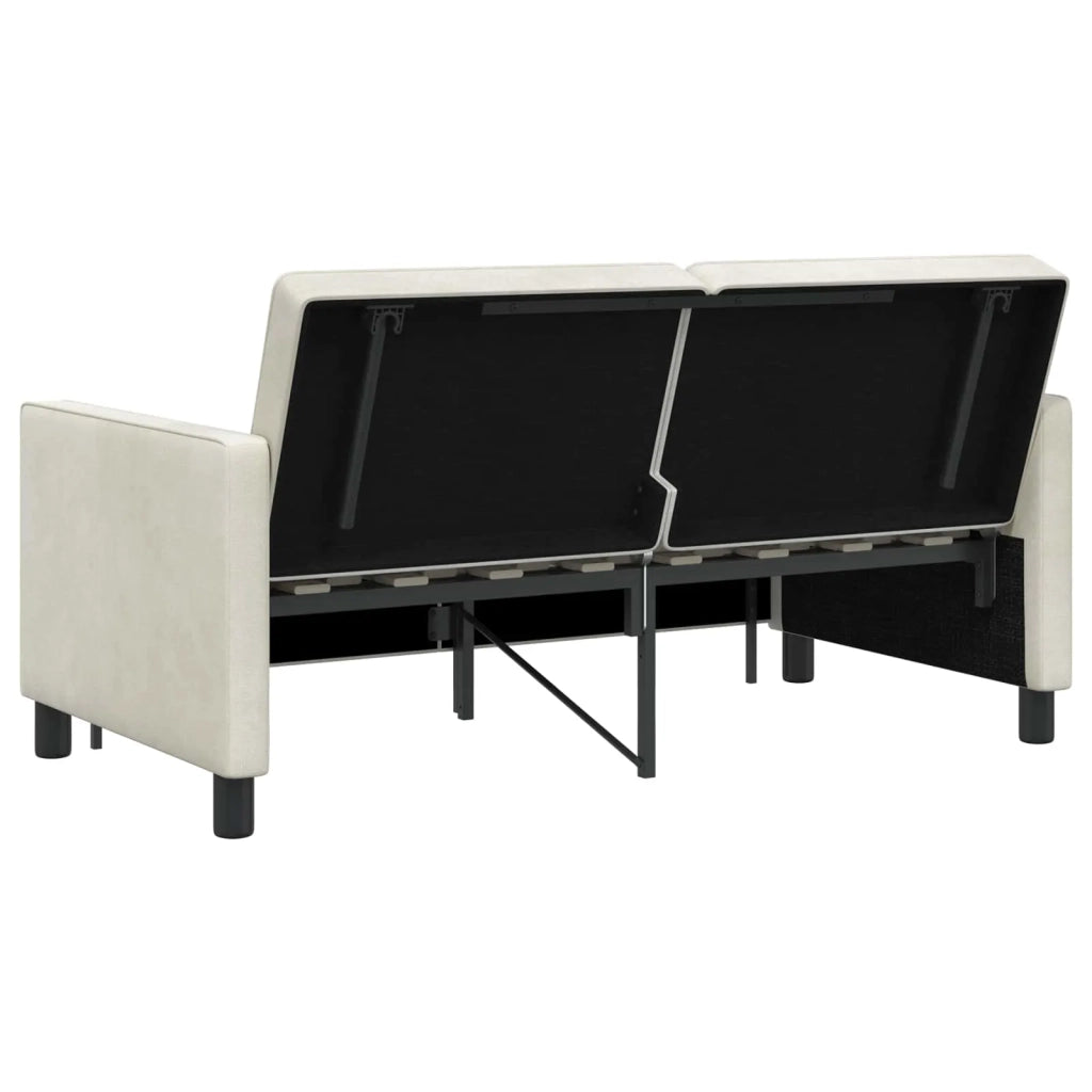 Divano letto | Sof¨¤ letto | Letto singolo Crema Tessuto