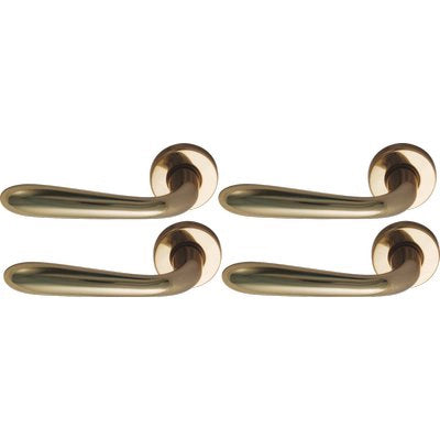 MEZZA MANIGLIA GOCCIA OTTONE - ZAMA OTTONE LUCIDO Q8 SX CF=PZ 4