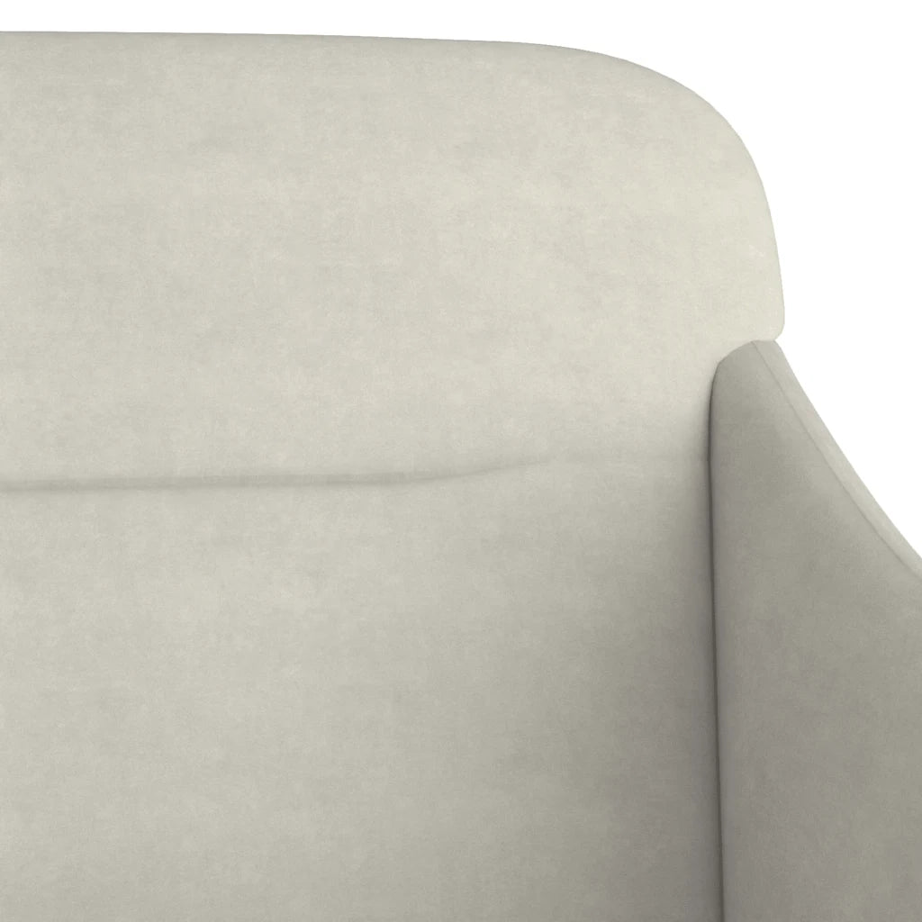 Panca Crema 110x76x80 cm in Velluto CFW3949583