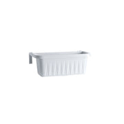 Fioriera da balcone"Rondine"aggangi regolabili Bama50cm bianco grigio terracotta BIANCO