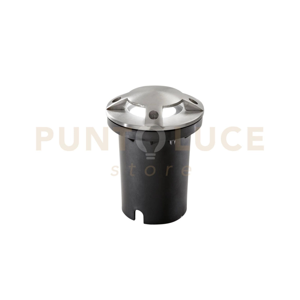 FARO CARRABILE A INCASSO HUMMER ACCIAIO 1 LUCE ATTACCO GU10 4 FASCI DI LUCE IP67 10,5X14,4CM