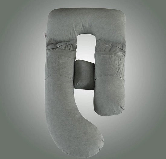 Guscio per gravidanza cuscino a forma di G cuscino di supporto laterale con copertura rimovibile e lavabile