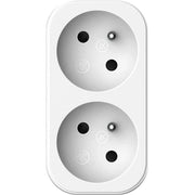 Biplite - QUARX - 2P 16A - Bianco e grigio chiaro, conforme NF