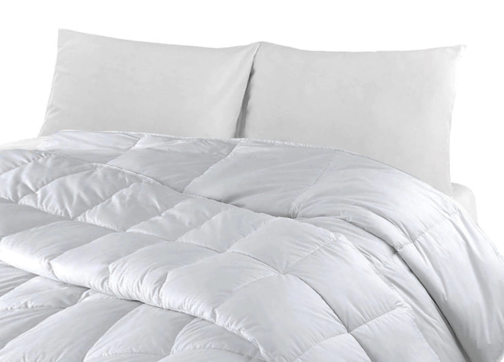 Interno Piumino Antiacaro Piumone Letto 4 Stagioni Estate Inverno Bianco Lavabile - Piazza E Mezza - 4 Stagioni
