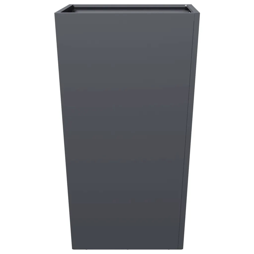 Fioriere da Giardino 2 pz Antracite 45x45x75 cm in Acciaio 851099