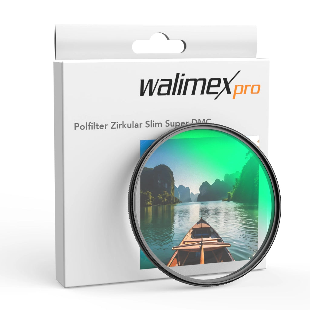 Filtro polarizzatore circolare Slim Super DMC 55 mm, rivestimento a 18 strati, CPL con montatura slim 4,6 mm, per obiettivo macchina fotografica, riduce i riflessi e intensifica i colori