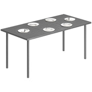 Tavolo da pranzo da esterno ¨C zephmum ¨C rettangolare, 165x80 cm, metallo