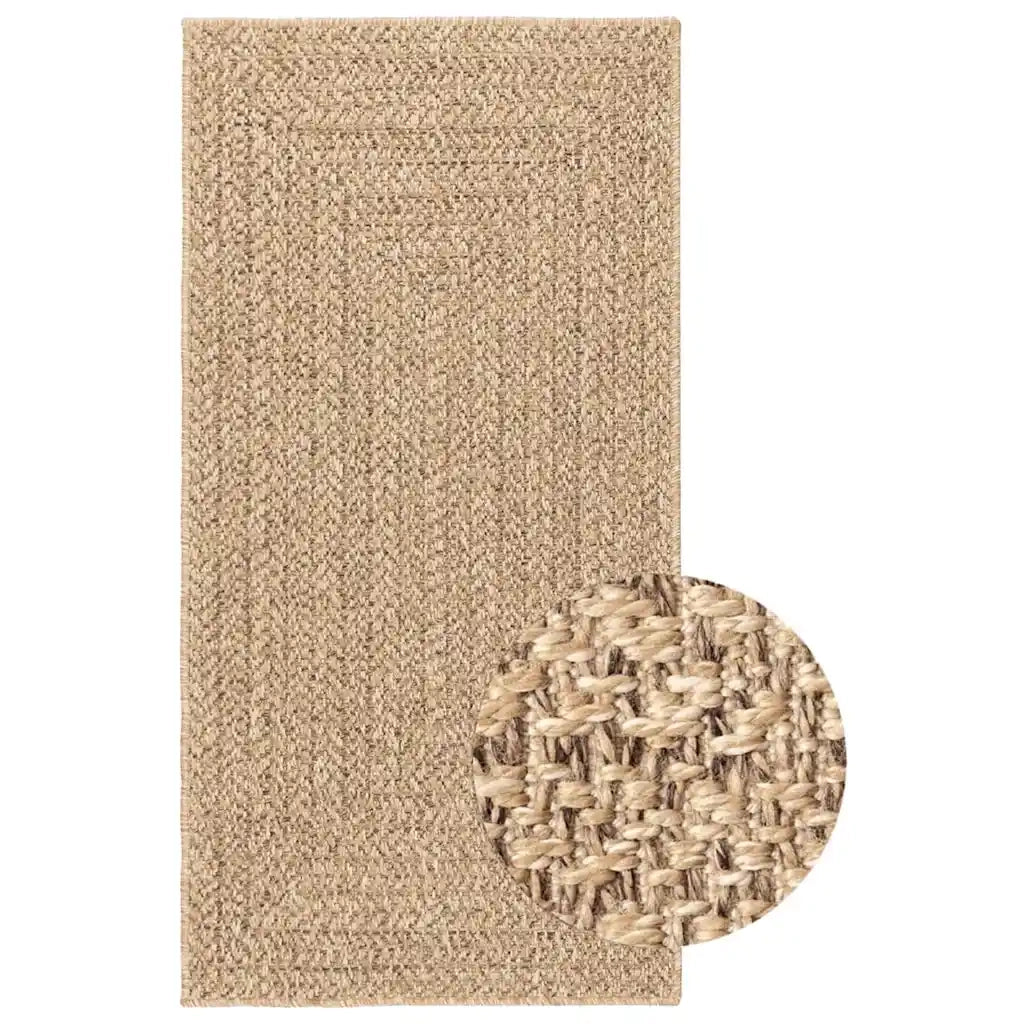 Tappeto del soggiorno | Tappeto ZIZUR 100x200 cm Aspetto Iuta per Interni ed Esterni