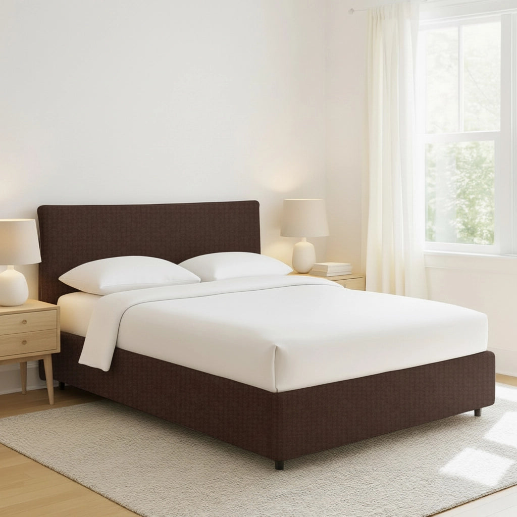 Altrincham, Letto Piazza e Mezza Sfoderabile Made in Italy, Marrone