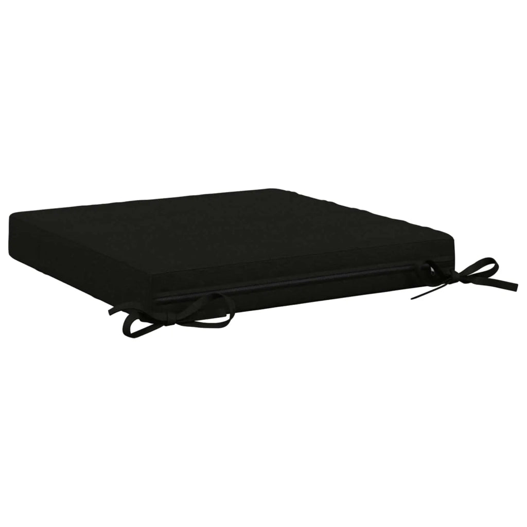 Cuscini per Sedia in 4 Pezzi SOEST 4 pz 100% Poliestere Nero 944476