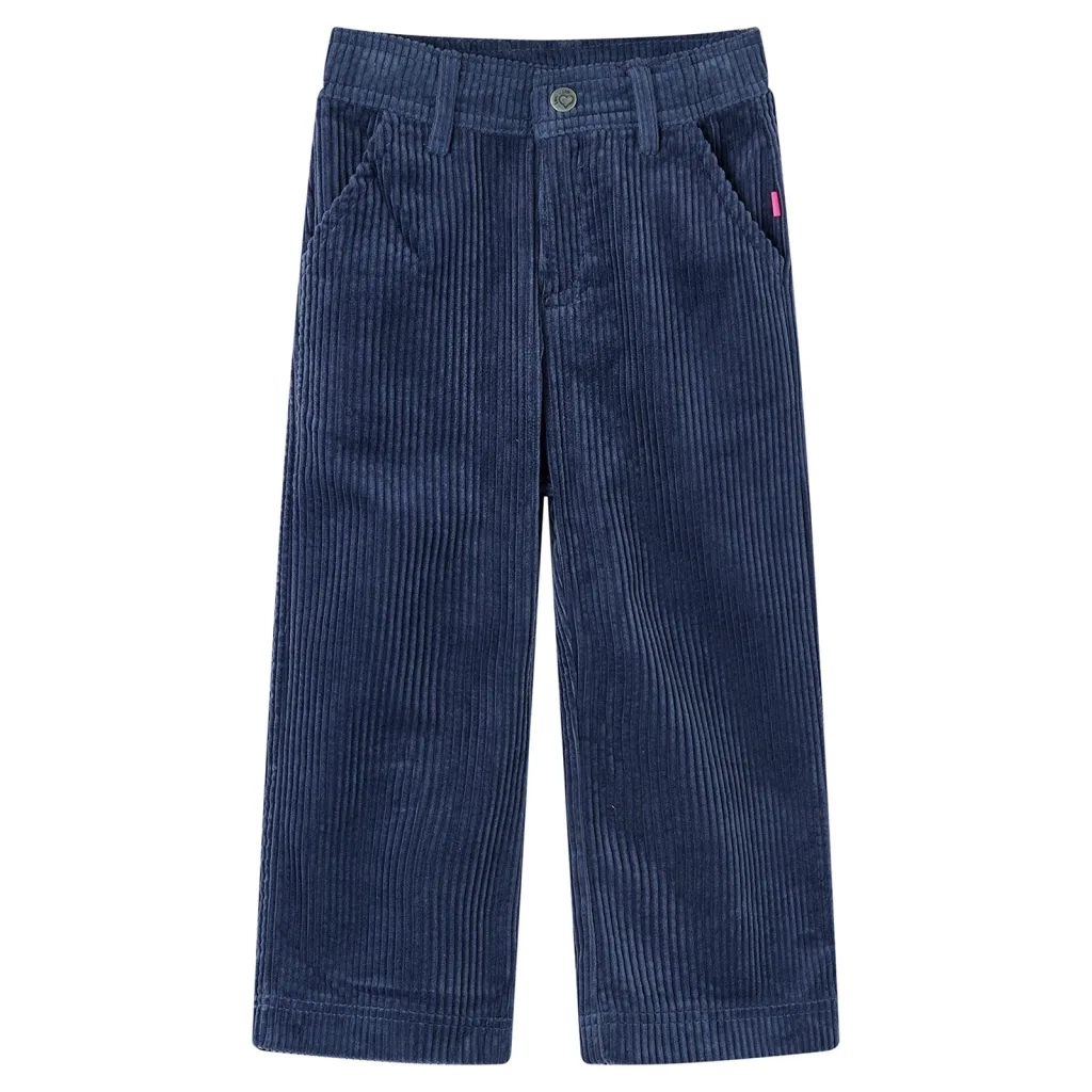 Pantaloni da Bambino in Velluto a Coste Blu Marino 116cod mxl 84054