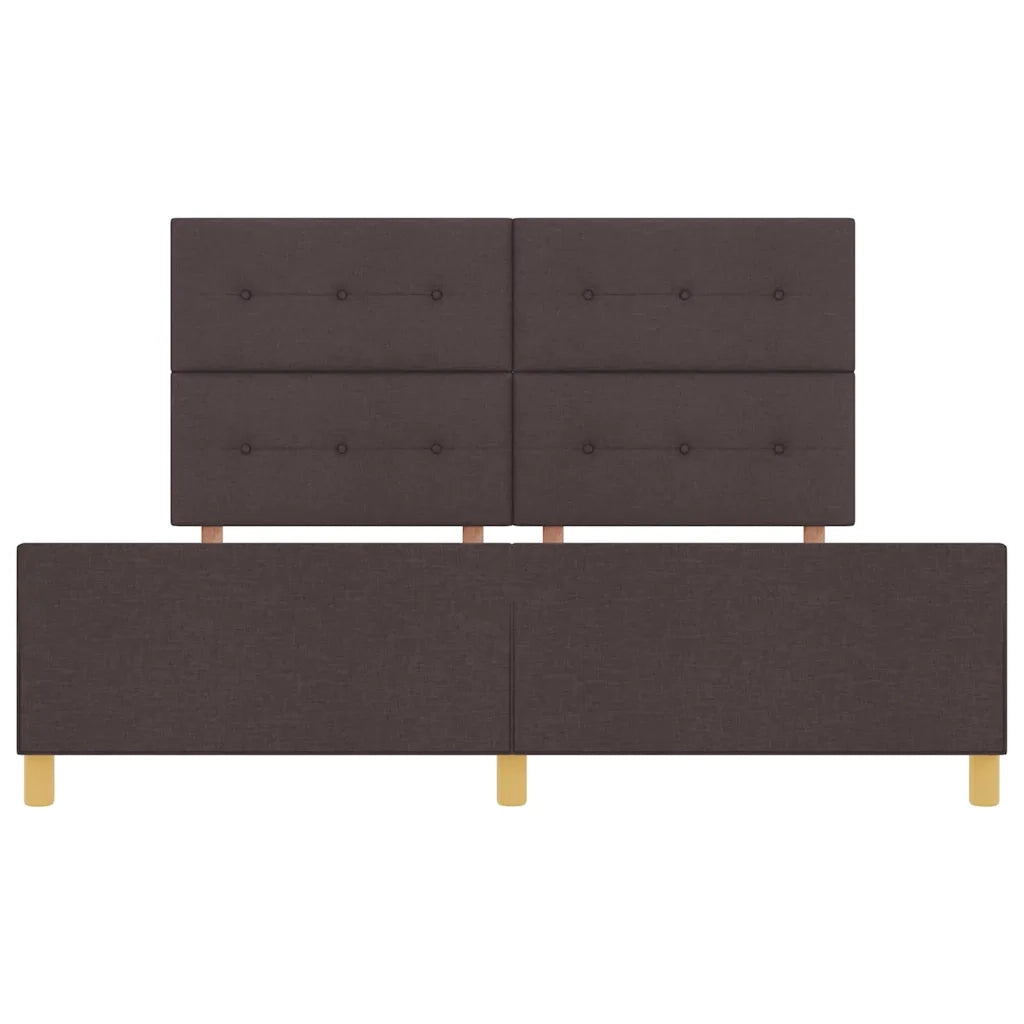 Struttura del letto Marrone scuro 180 x 200 cm Tessuto 3344749