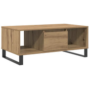 Tavolino da salotto | Tavolino da caff¨¨ | Tavolino da Soggiorno Rovere Artigianale 90x50x36,5 cm Truciolato