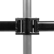 Impianto di Supporto per Monitor con Doppia Riserva - Con Fermo VESA - 3 Giunti - Nero - Acciaio - Adatto per Supporto per Monitor