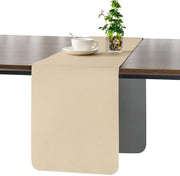 Tavolo da pranzo esterno, moderno, impermeabile, antiscivolo, decorativo, 40 x 240 cm (grigio paglia giallo)