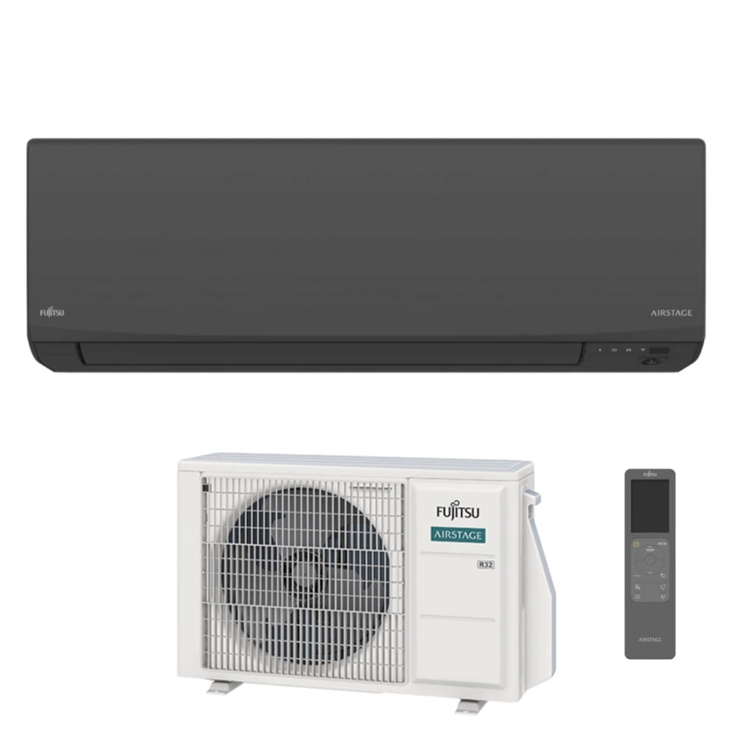 Condizionatore Fujitsu KJ Black 14000 Btu ASEH14KJCALB R-32 Wi-Fi Integrato