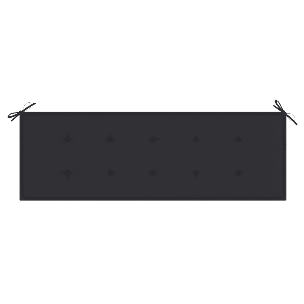 Panchina da Giardino 3 Posti e Cuscino 150cm Massello Eucalipto 3060996