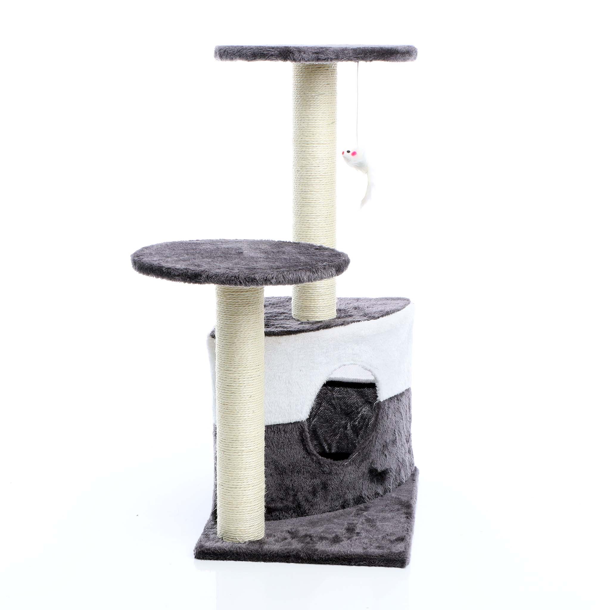 Albero tiragraffi per gatti grigio 71 cm Albero per arrampicarsi Tiragraffi Gatto