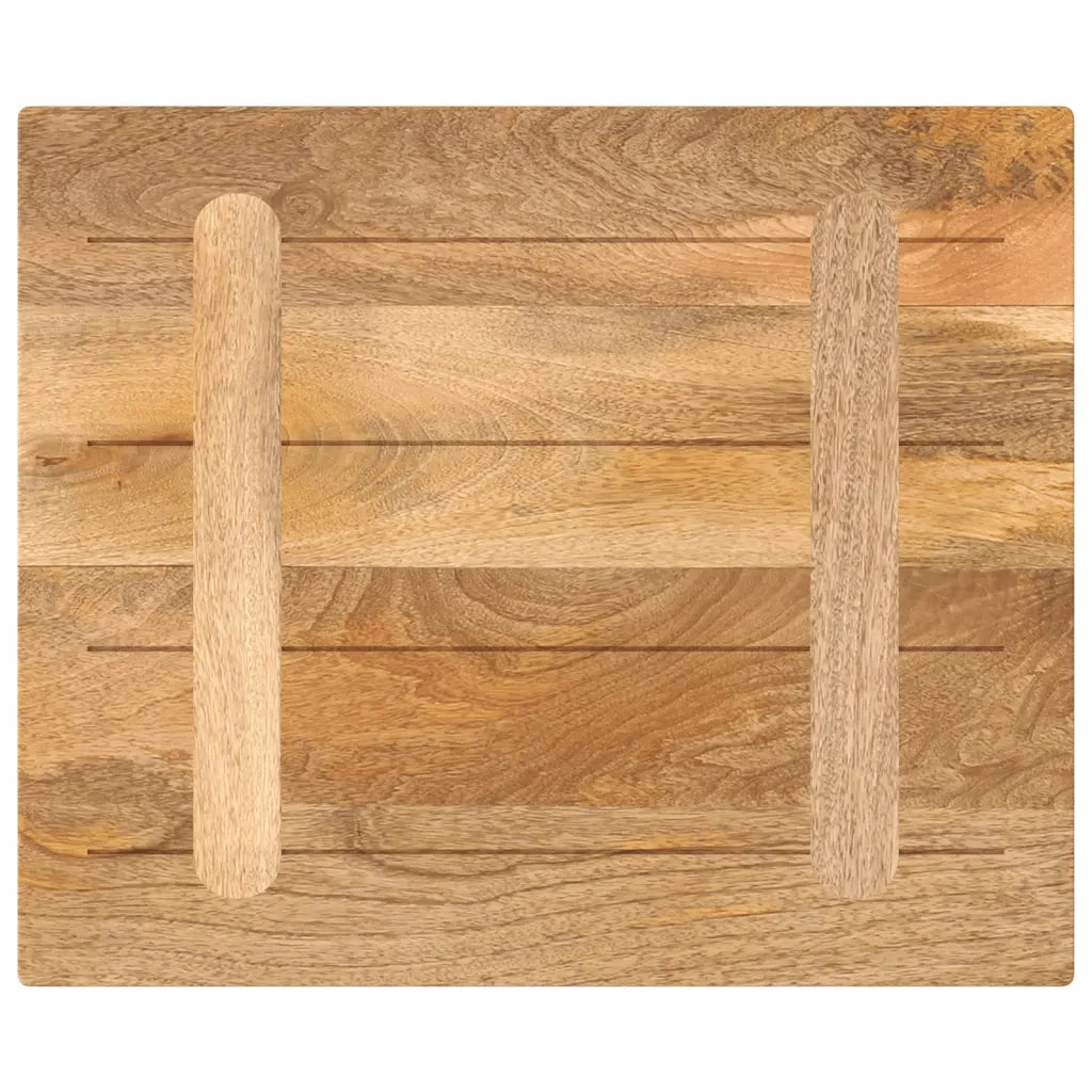 Piano per Tavolo 60x50x3,8 cm Rettangolare Legno Massello Mango