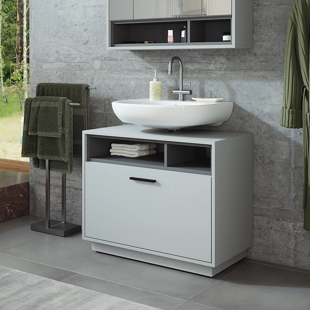 Vicco Mobiletto Grigio/antracite 80 x 64 cm con cassetto