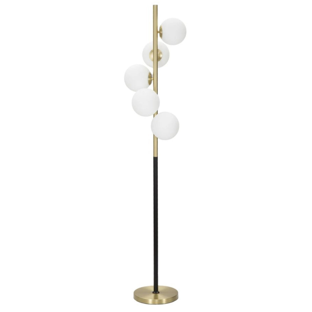 Lampada da Terra VKH199, Oro, Metallo, 30x30x160 cm