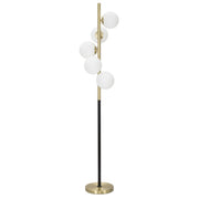 Lampada da Terra VKH199, Oro, Metallo, 30x30x160 cm