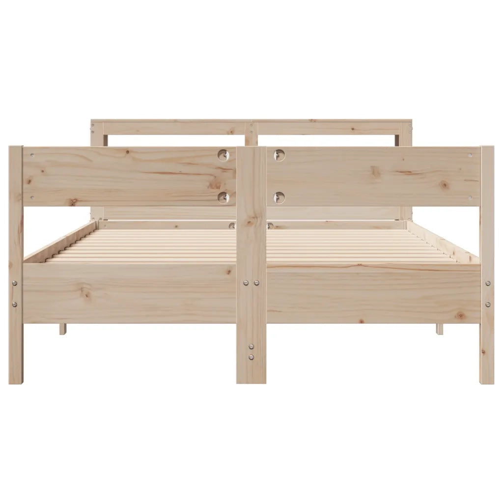 Letto senza Materasso 120x200 cm in Legno Massello di Pino 3306189