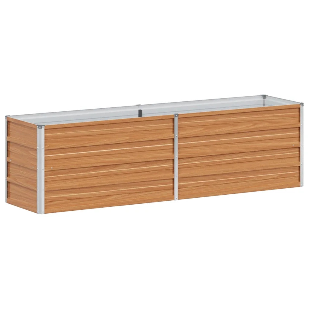 Fioriere | Cassetta per fiori | Letto rialzato da giardino Marrone Chiaro 160 x 40 x 45 cm