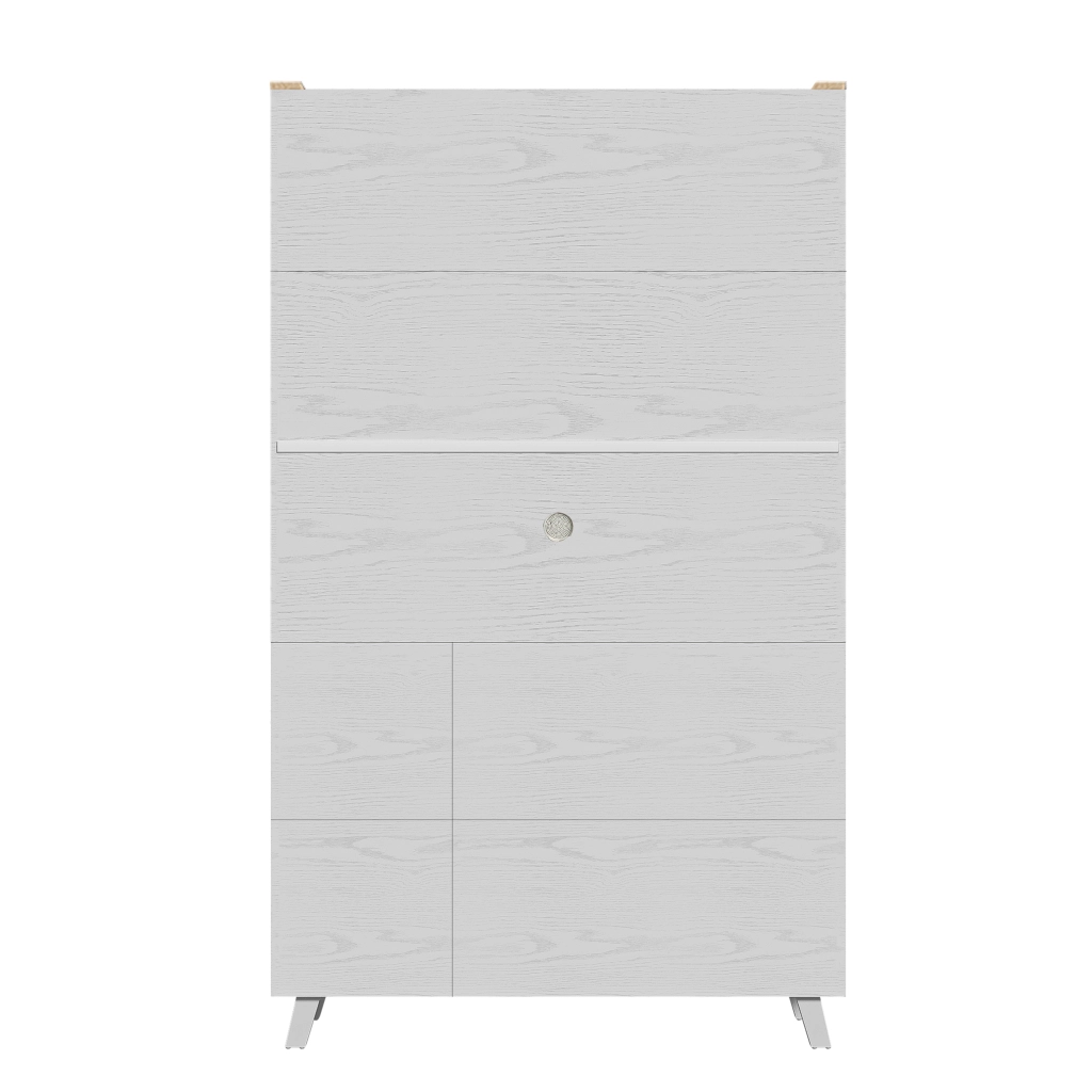 Credenza Alta ¨C MINIMAL ¨C Bianco Legno, 114x40x190 cm
