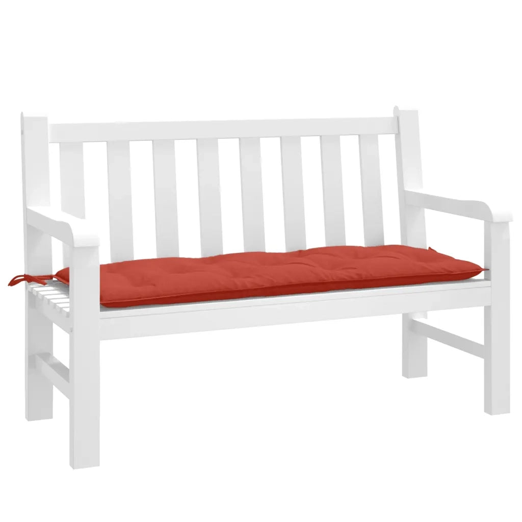 Cuscino Panca Giardino Rosso MÃ©lange 120x50x7cm Tessuto