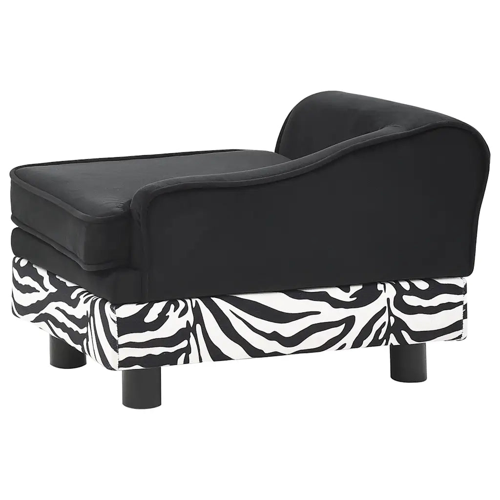 Divano per Cani Nero 57x34x36 cm in Peluche 170939