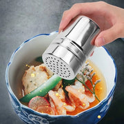 Strumento per strofinare spezie in acciaio inossidabile - Dispensatore di spezie - Gadget da cucina - Strumento per spezie - Risciacquatore di spezie - Risciacquabile e sostenibile