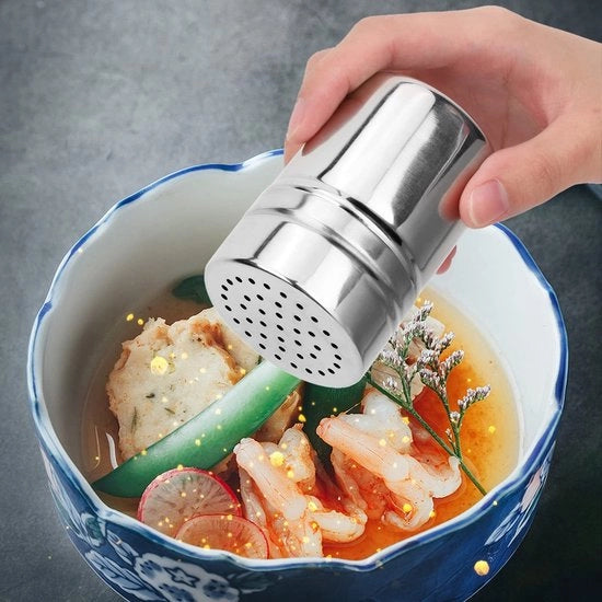 Strumento per strofinare spezie in acciaio inossidabile - Dispensatore di spezie - Gadget da cucina - Strumento per spezie - Risciacquatore di spezie - Risciacquabile e sostenibile